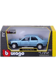 Bburago model mercedes-benz 190e blue 1:24