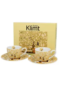 Duo Sp. z o.o. Zestaw filianek espresso Klimt Ecru Tree Of Life 2 x 90 ml 2 szt.