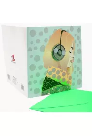 Fresh Karnet kwadrat harmonijka S�uchawki