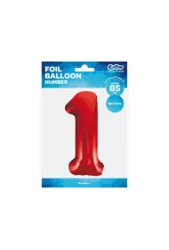 Godan Balon foliowy 1 czerwony 85cm