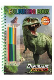 Kolorowanka Dinozaur + kredki