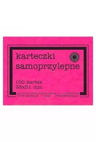 Ziemia Obiecana Karteczki samoprzylepne fluo r�owe 38x51 mm