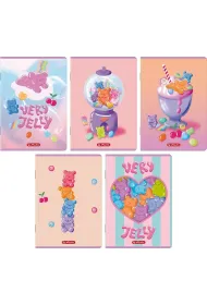 Zeszyt Herlitz Standard Jelly A5/32k linia podw�jna kolorowa, 1 szt