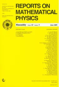 Reports on Mathematical Physics 63/3 2009 Kraj
