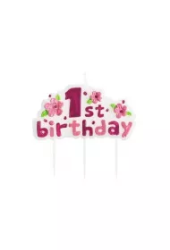 Godan �wieczka na pikerach 1st Birthday, r�owa