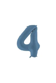 PartyDeco Balon foliowy cyfra 4 86cm granat