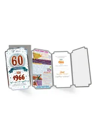 Kukartka Karnet Urodziny 60