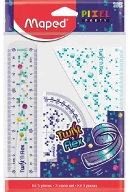 Maped Zestaw geometryczny Pixel Twist`n Flex nie�amliwy 3 elementy