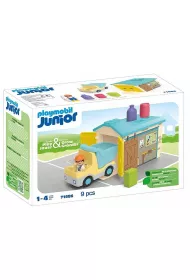 Playmobil Junior Ci�ar�wka z gara�em z funkcj� sortera 71686