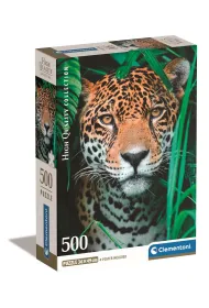 Puzzle 500 el. Compact Jaguar in the jungle Clementoni