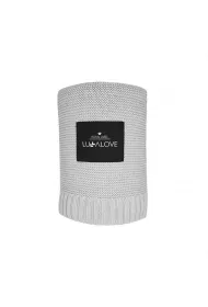LullaLove Kocyk bambusowy - glamour gray, szary