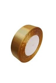 Brewis Wst��ka satynowa 186 z�oty ciemny 25mm/32m