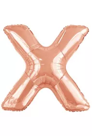 Amscan Balon foliowy litera X r�owe z�oto 81x86cm