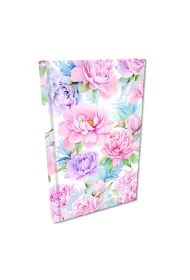 EV-Corp Notes A5 w kratk� Soft Touch Kwiaty Pastel
