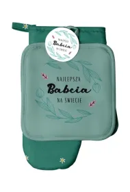 Be-Happy Gifts Zestaw r�kawica kuchenna + �apka Najlepsza Babcia