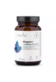 Aura Herbals Magnez + Witamina B6 (P-5-P) Suplement diety 60 kaps.