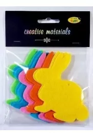 Galeria Hobby Zaj�czki z filcu 10cm 10 szt mix
