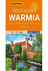 Mapa turystyczna - �rodkowa Warmia lam. 1:75 000