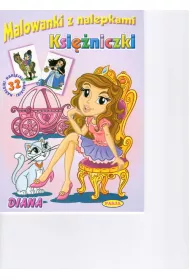 Malowanki z nalepkami. Ksi�niczki. Diana