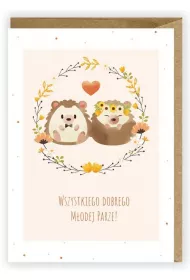 Cardie Kartka okolicznociowa, eko koperta lub K009
