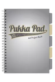 Pukka Pad Project Book A4 Grey Design Szary kratka, 80g 100 kartek