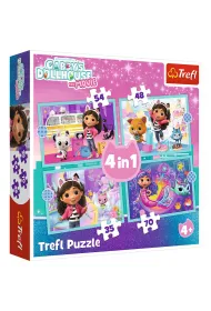Puzzle 4w1 Wielka przygoda Gabby Trefl