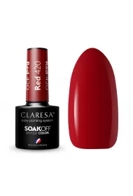 Claresa Soak Off UV/LED Red lakier hybrydowy 420 5 g