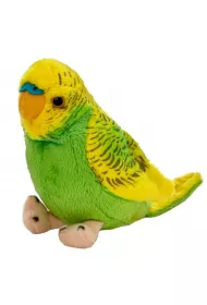 Papuga falista zielono-��ta 13cm Beppe