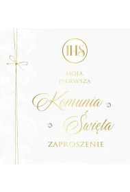 Kukartka Zaproszenie Komunia (5szt)
