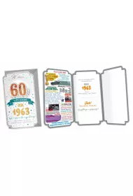 Kukartka Karnet Urodziny 60