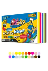 Alfa Pastello Karton kolorowy A4 160g 20 kolor�w 300 arkuszy