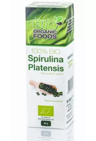 Bio Organic Foods Spirulina Platensis Suplement diety 320 tab. Bio