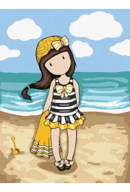 Malowanie po numerach - Beach Belle Kids 30x40cm Ideyka