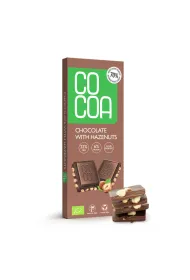 Cocoa Czekolada z orzechami laskowymi 40 g Bio