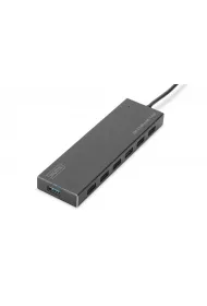 Digitus HUB/Koncentrator 7-portowy USB 3.0 SuperSpeed, aktywny, aluminium