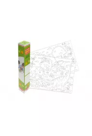 Kolorowanka pod�ogowa 50x70cm Dinozaur