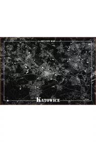 Plakat dekoracyjny - Katowice 155x652 mm