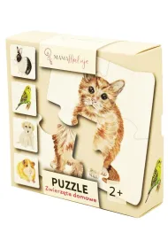 Puzzle 4 el. Zwierz�ta domowe Mama Maluje