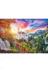 Puzzle 500 el. Widok na zamek Neuschwanstein Trefl