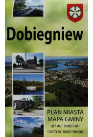 Plan miasta z map� gminy Dobiegniew 1:7 500