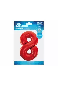 Godan Balon foliowy 8 czerwony 85cm