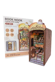 Puzzle 213 3D Ksi��kowy zak�tek Kawiarnia Askato