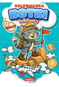 Kolorowanka z naklejkami. Odkrywcy. Kotki