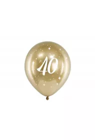 PartyDeco Balony Glossy 40-stka z�ote 30cm