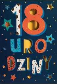 Karnet okazjonalny B6 z kopert� 18 Urodziny PAN DRAGON HM200-3441