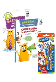 Pakiet dla przedszkolaka. Bazgraki poznaj� liczby, Bazgraki i gimnastyka j�zyka. �wiczenia logopedyczne, O��wki do nauki pisania Bambino