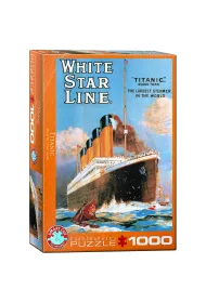 Puzzle 1000 el. Bia�a gwiazda Titanic Eurographics