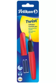 Herlitz Pi�ro wieczne Twist Fiery Red + 2 naboje