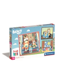 Puzzle 3x48 el. SuperColor. Bluey Clementoni