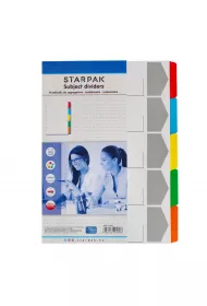 Starpak Przek�adka A4 kartonowa 5 kolor�w